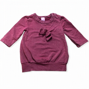 🎉3 For 15$🎉Children’s Place Red Baby Girl Tunic with Bow Size 12-18 Months